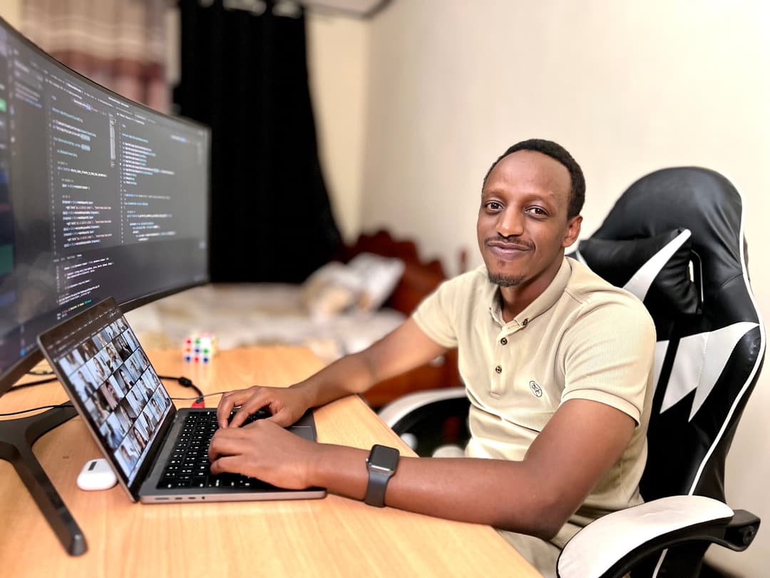 Fred Rwagatenga at work